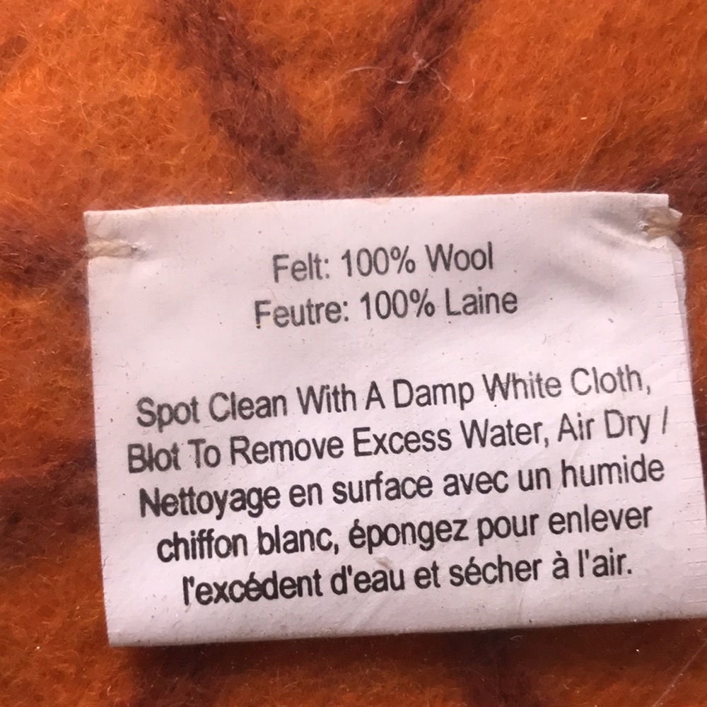 Pottery Barn kids Exclusive Handmade Orange Jack-O'-Lantern Wool Felt Pumpkin - Picture 12 of 16